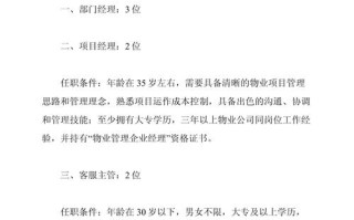 苏州物业经理招聘要求有哪些？