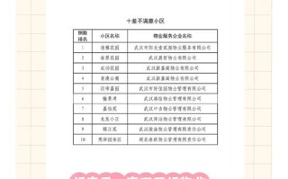 武汉物业管理公司排名