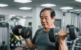 99岁老人健身房健身