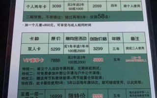 重庆健身房年卡价格是多少？