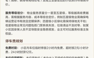 临沂小区物业收费标准如何？