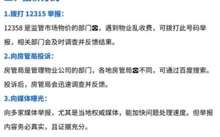 扬州物业管理监督电话是多少？