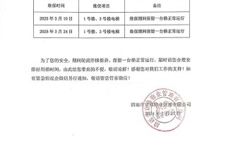 电梯管理通知，物业如何规范日常维保？