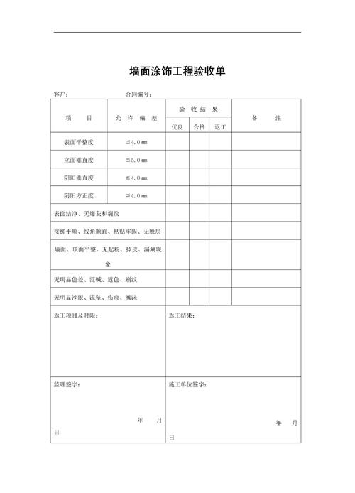 物业对物业装修验收表-第2张图片-德高鼎泰便民中心