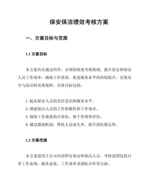 物业公司保洁考核办法如何有效实施？-第3张图片-德高鼎泰便民中心