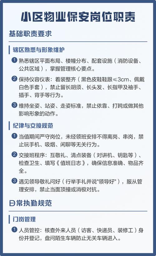 物业保安的具体职责有哪些?-第2张图片-德高鼎泰便民中心 物业保安的具体职责有哪些?-第2张图片-德高鼎泰便民中心