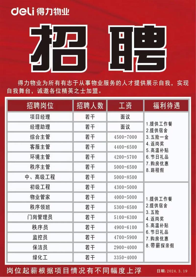 武汉物业项目经理招聘要求有哪些？-第2张图片-德高鼎泰便民中心