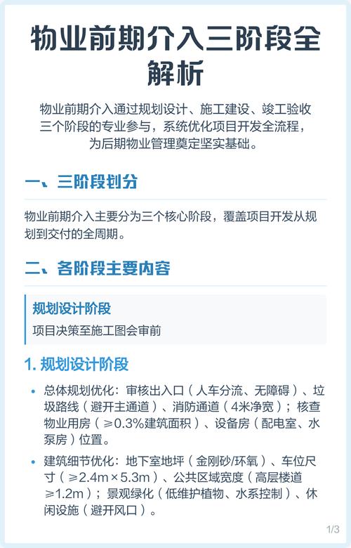 物业服务前期介入方案如何有效落地？-第1张图片-德高鼎泰便民中心